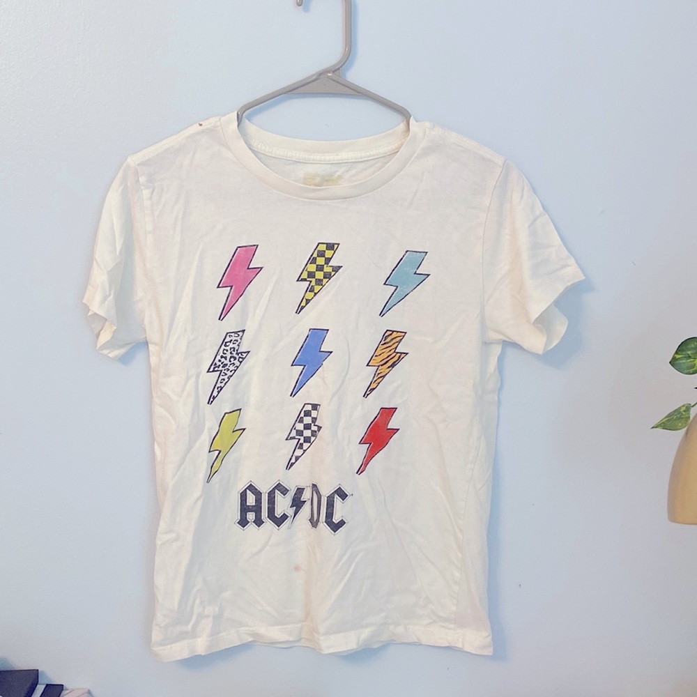 White ac/dc shirt from target